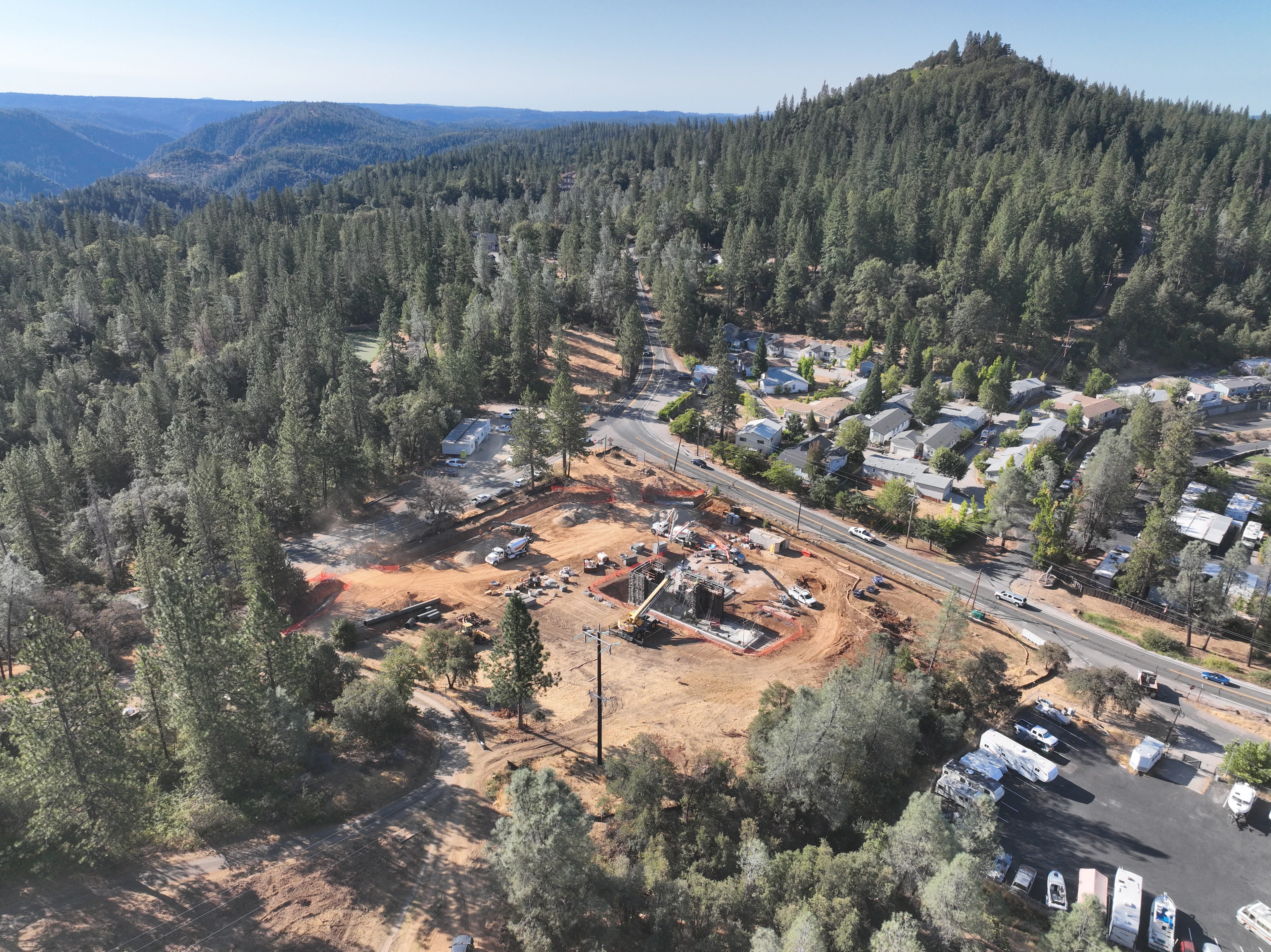 Shady Glen Tie-In at construction site