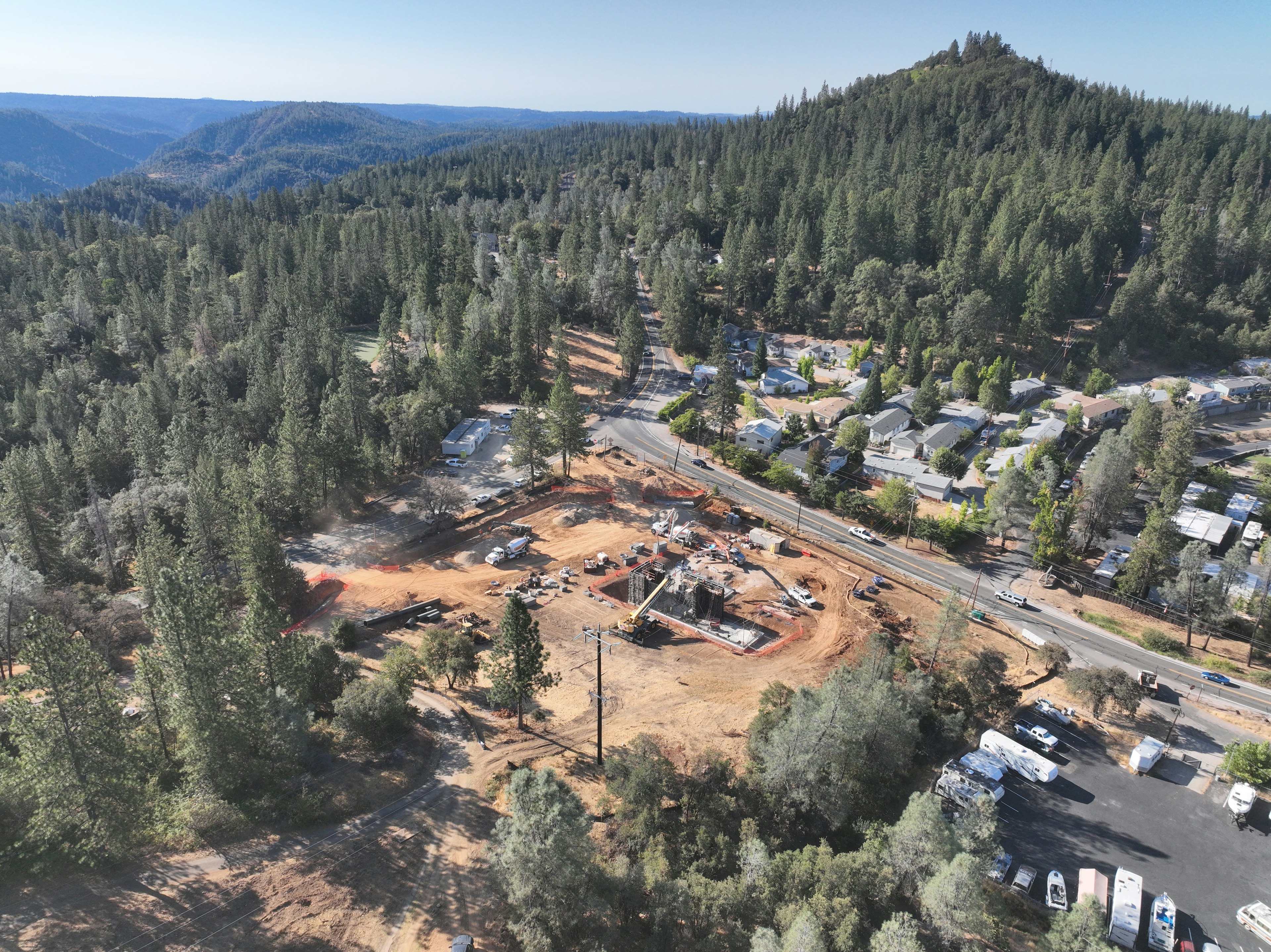 Shady Glen Tie-In at construction site