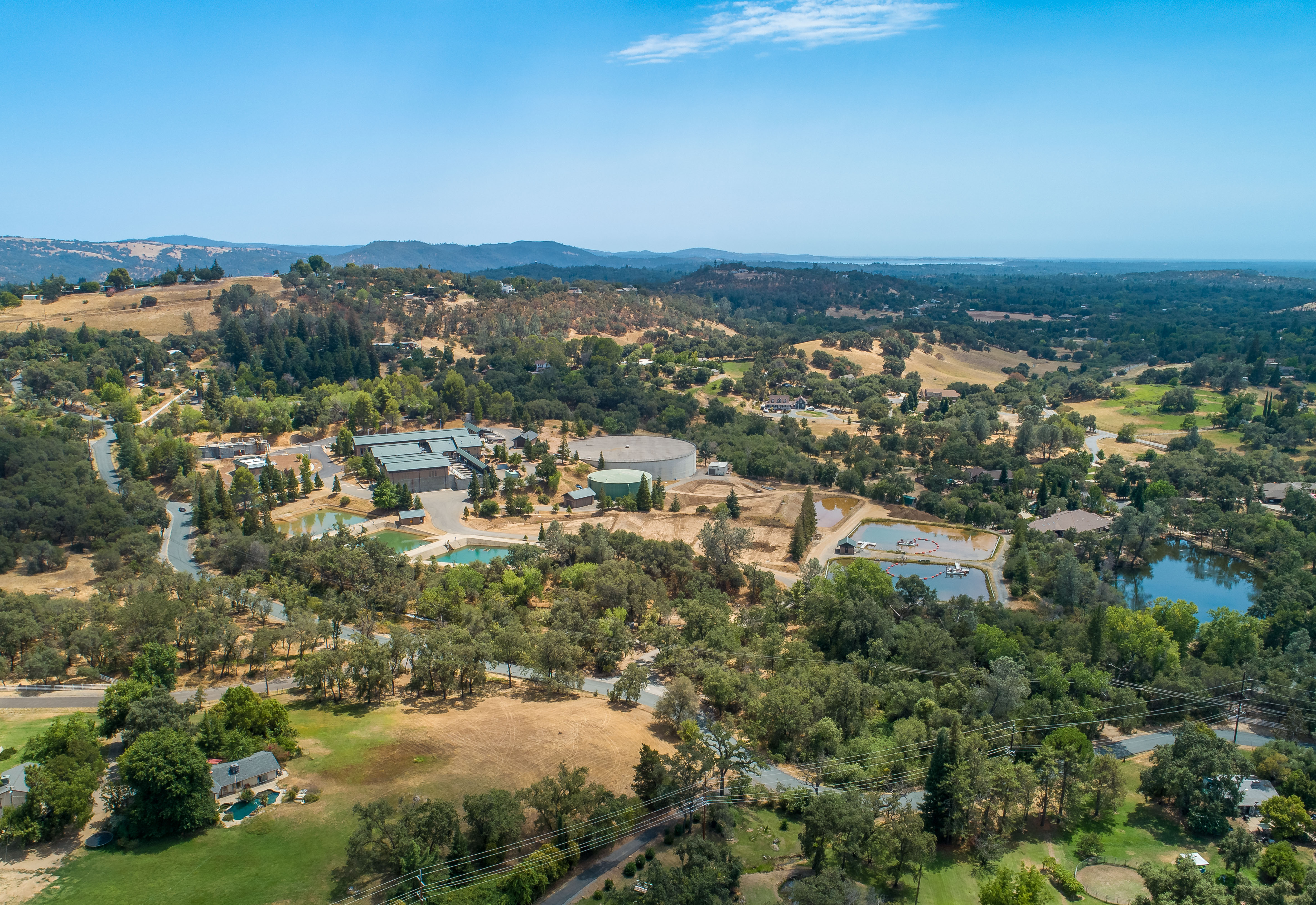 Aerial view of the Foothill Water Treatment Plant