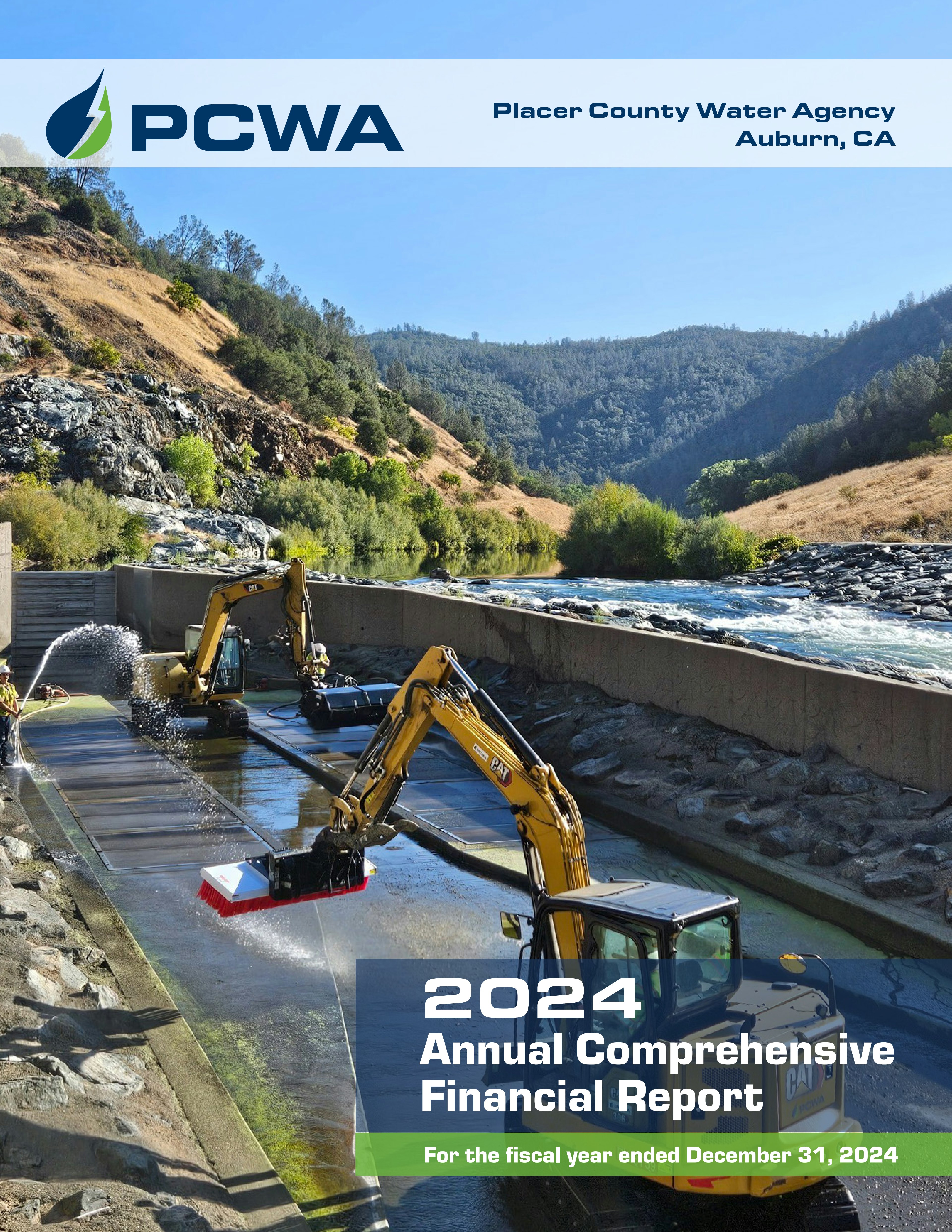 Annual Report Thumbnail and link for 2024 PCWA Annual Report pdf