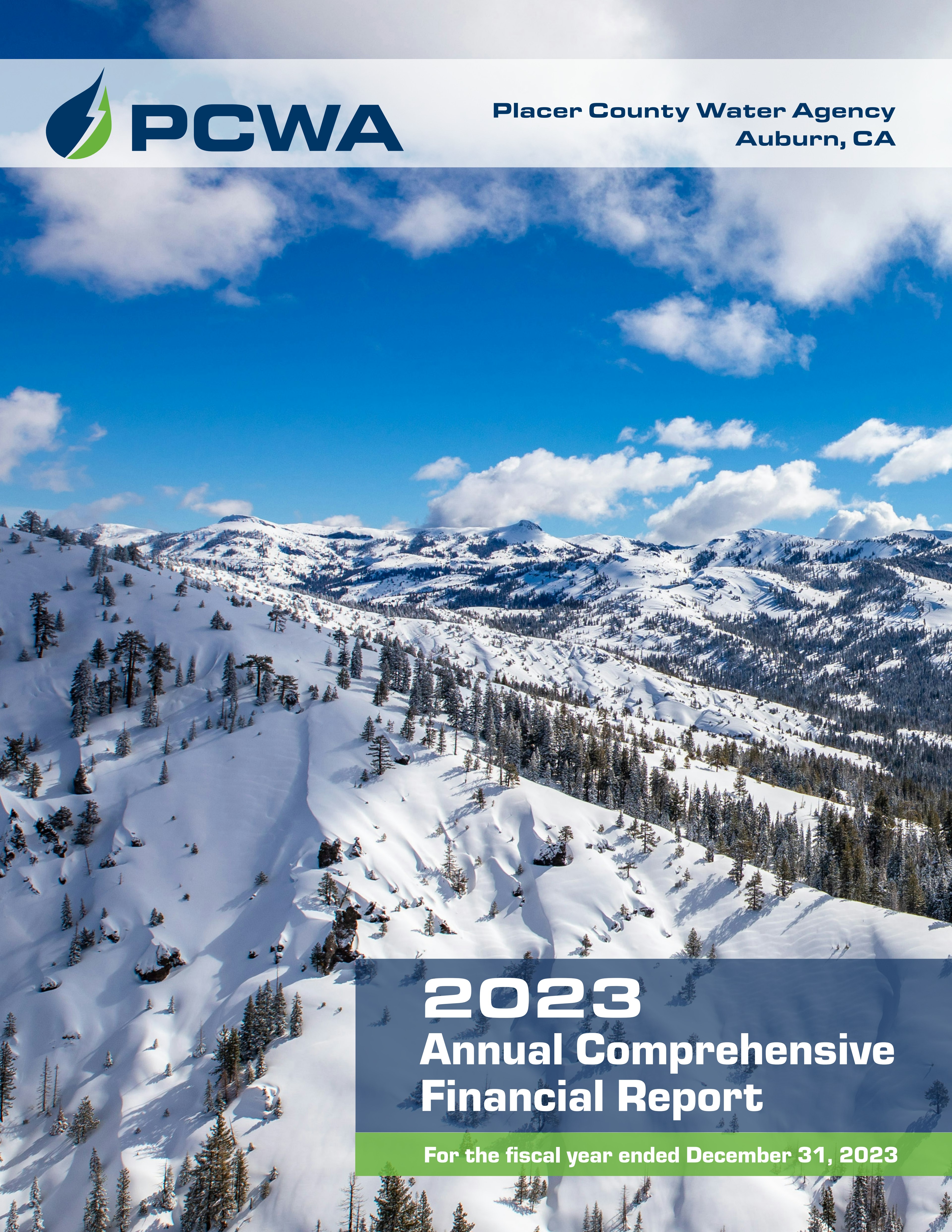 Annual Report Thumbnail and link for 2023 PCWA Annual Report pdf