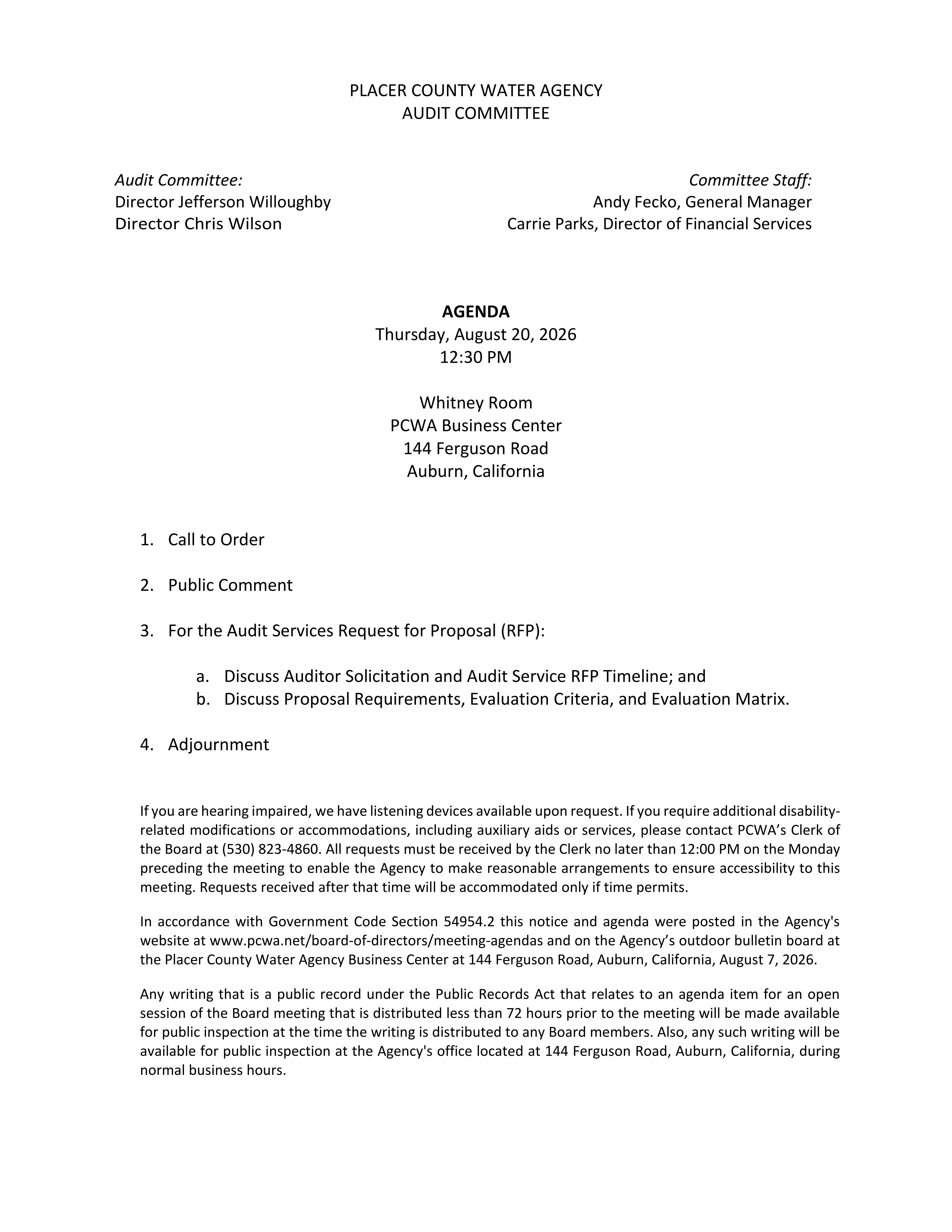 Thumbnail and link for Audit Committee