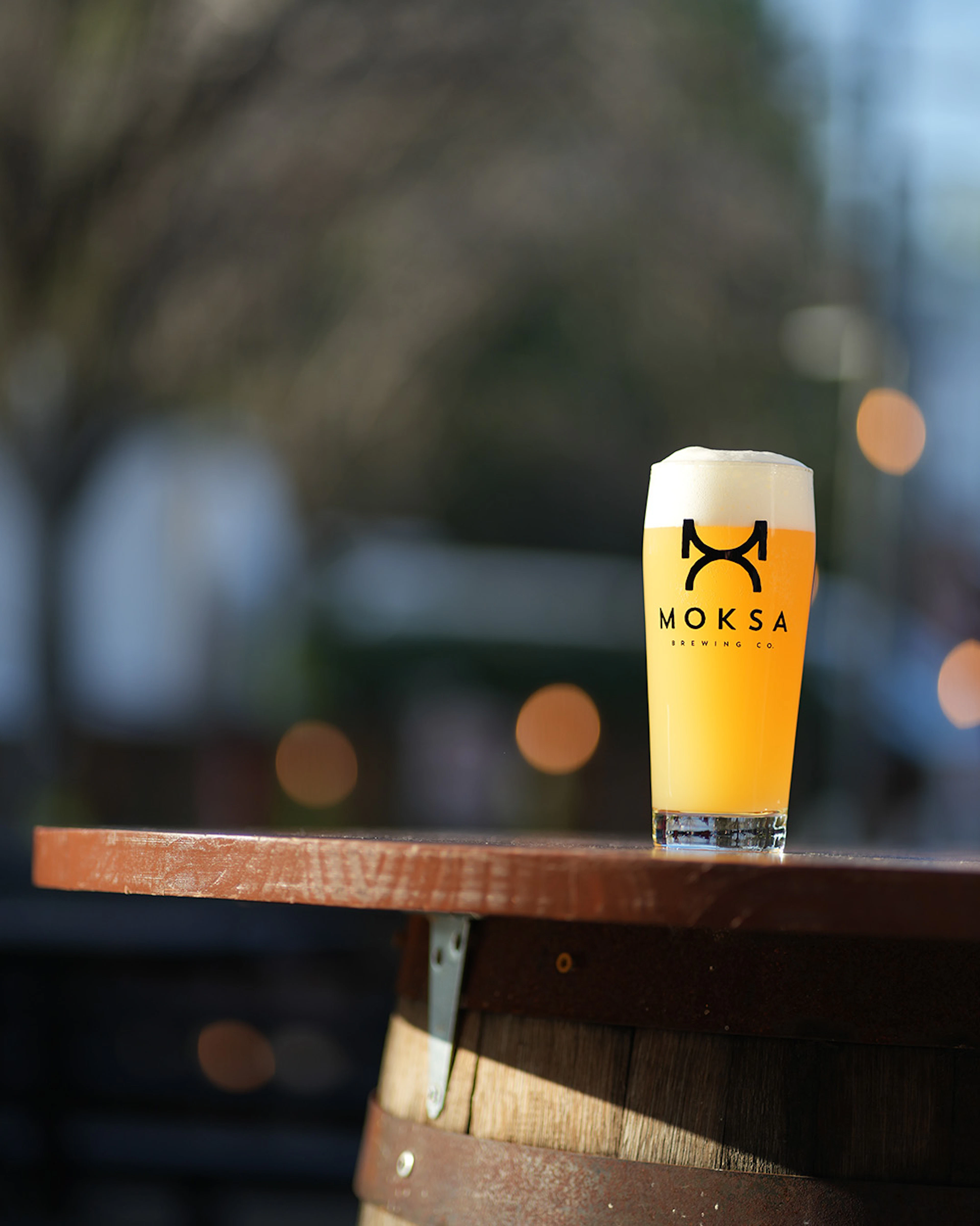 Moksa Brewing Hazy IPA off the tap