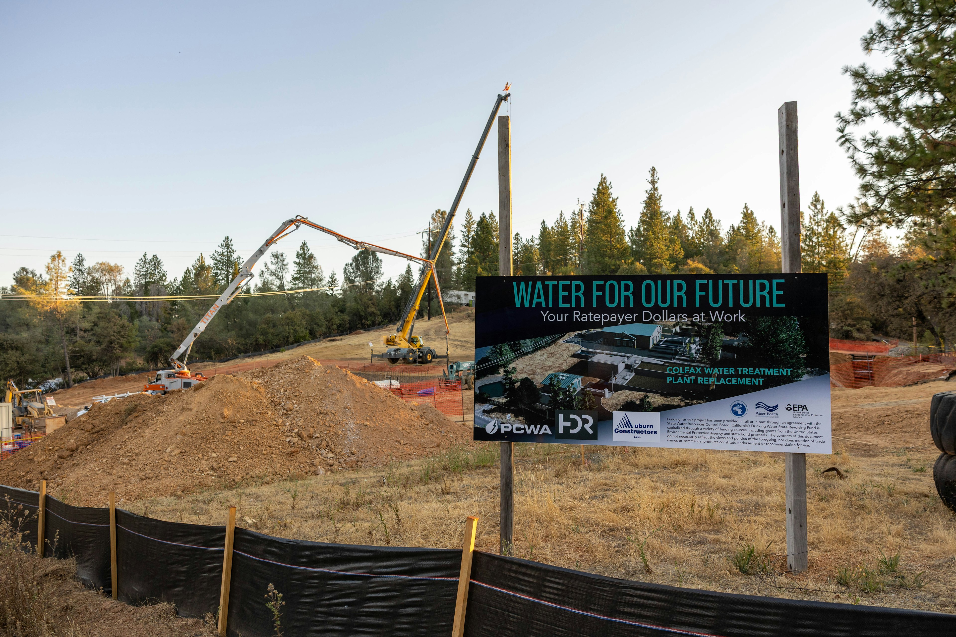 Construction of Colfax Water Treatment Plant