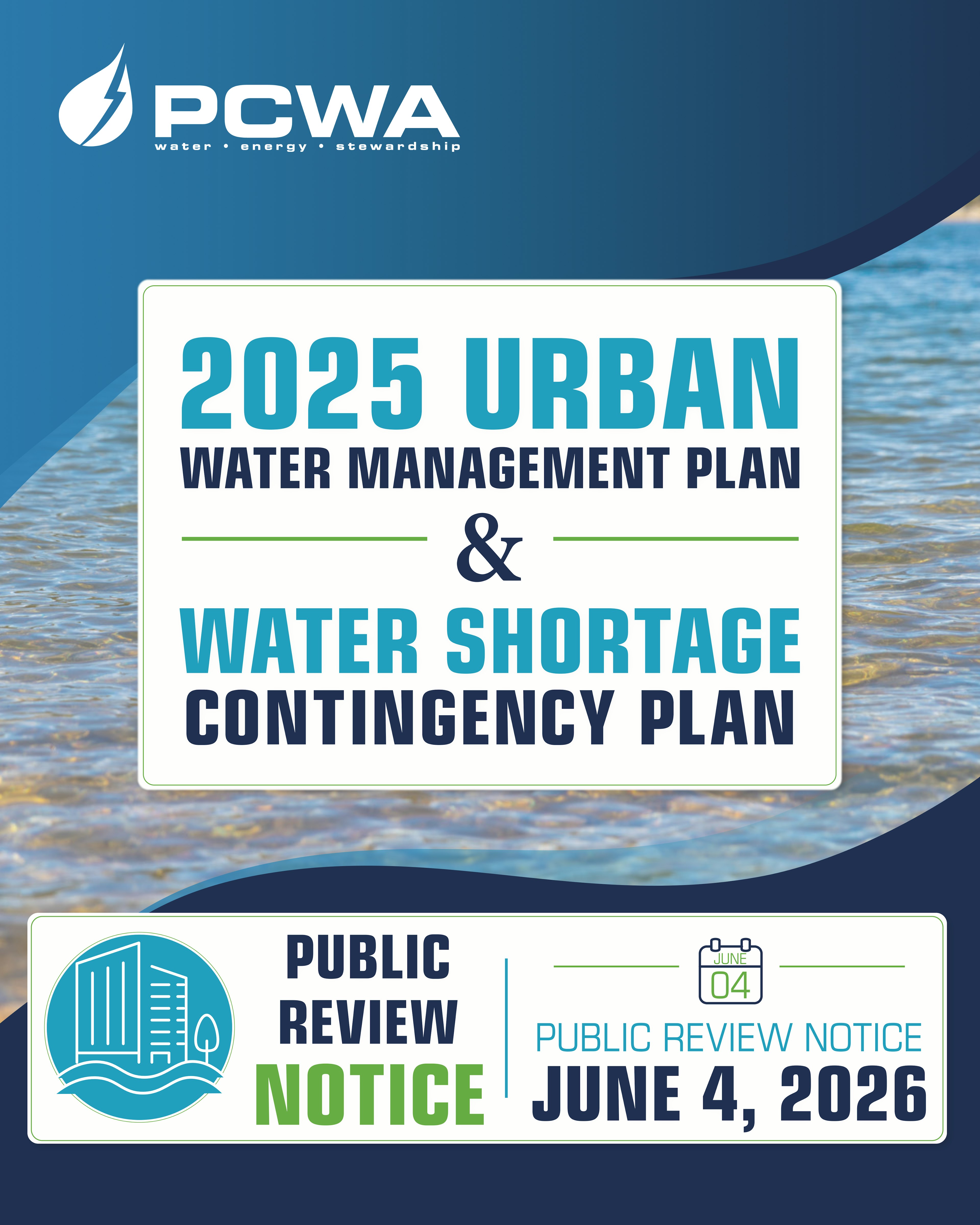 2025 UWMP/WSCP Public Review Notice flyer
