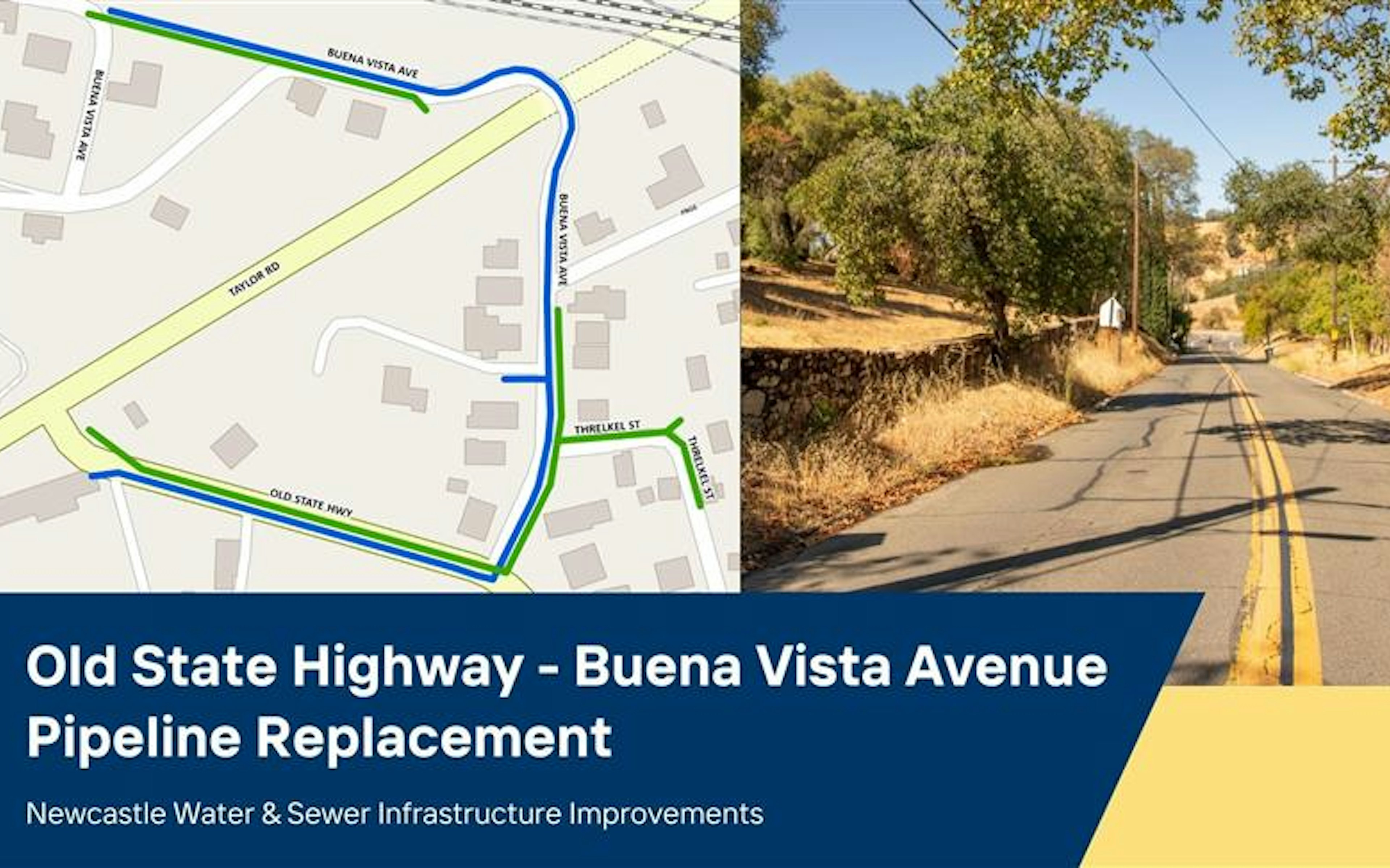 Old State Highway Pipeline Replacement Project flyer