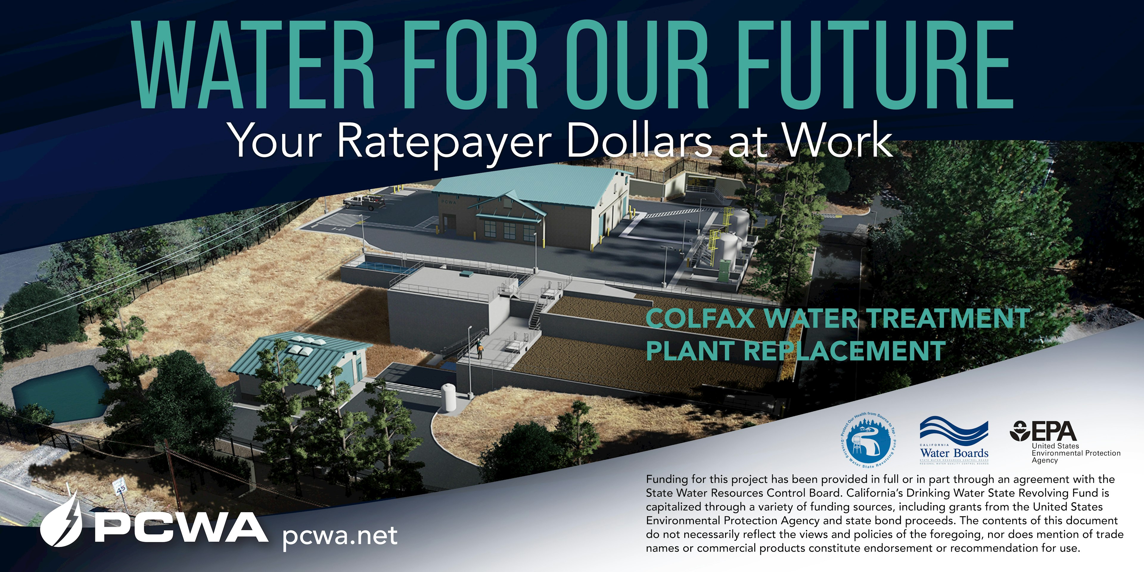Water for our Future - Architectural rendering of the new Colfax Water Treatment Plant replacement