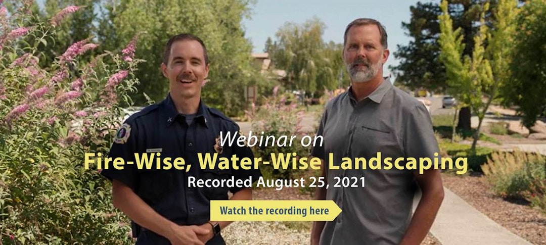 Thumbnail image and link for Fire-Smart, Water-Wise Landscaping webinar