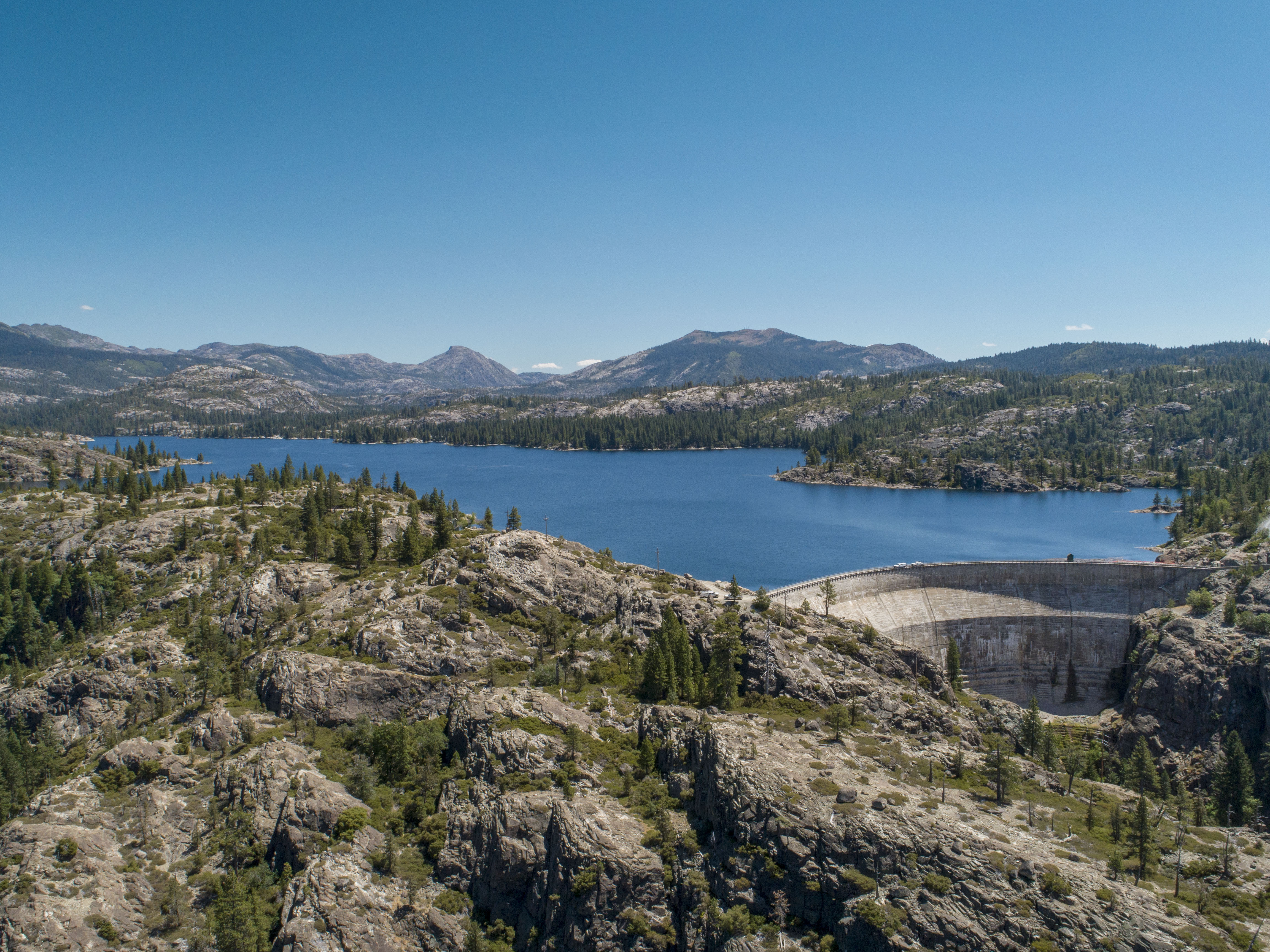 Lake Spaulding and dam